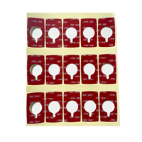 Die Cut 3M 7381 7866 Hỗ trợ Logo tùy chỉnh Chỉ báo chống giả mạo Nhãn tự dính Con dấu Vật liệu nhãn 